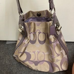 Purple coach bag